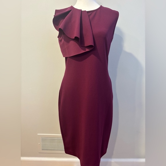 Bebe Rich Plum Midi Dress - Picture 1 of 9